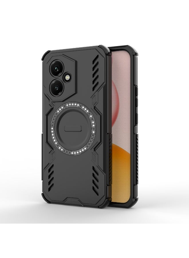 جولدن ماسك هونر 400 (Honor 400) جراب حماية ماجنتك ايرون (اسود) - Image 2